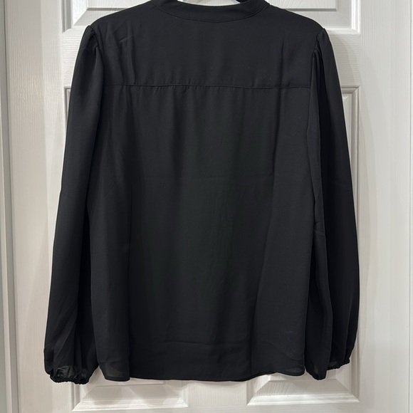 Nanette Lepore mandarin collar blouse long sleeve - Picture 4 of 5